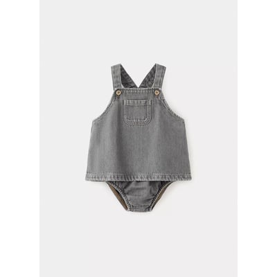 Robe et barboteuse en jean MANGO BABY