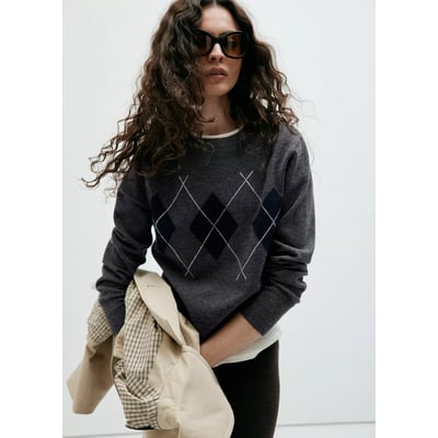 Pull maille losanges MANGO