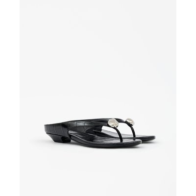 Mules à ornement bijou argenté CRISTO MI MAI