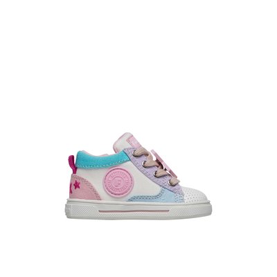 Baskets en similicuir et tissu SHIN ZIP. FALCOTTO