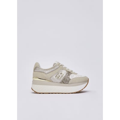 Baskets super plateforme effet velours LIU JO