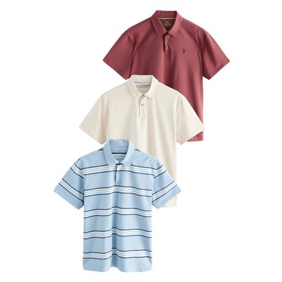 Polos en jersey à manches courtes, lot de 3 NEXT