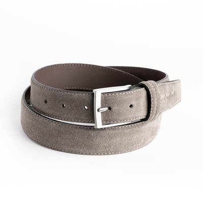Ceinture unie à boucle 100% cuir MISE AU GREEN