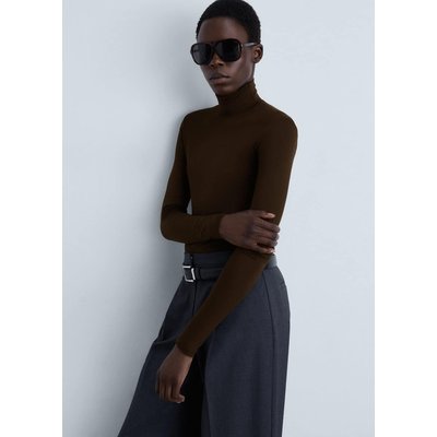 T-shirt manches longues col montant MANGO
