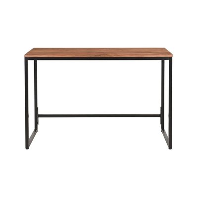 Bureau industriel bois massif et métal noir L115 cm HOORN MILIBOO