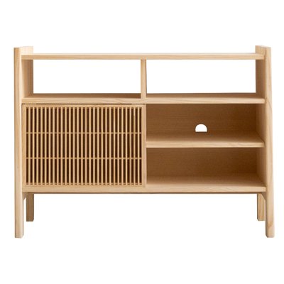 Buffet pour vinyle en pin non verni MESQUIDA NAAN FURNITURE