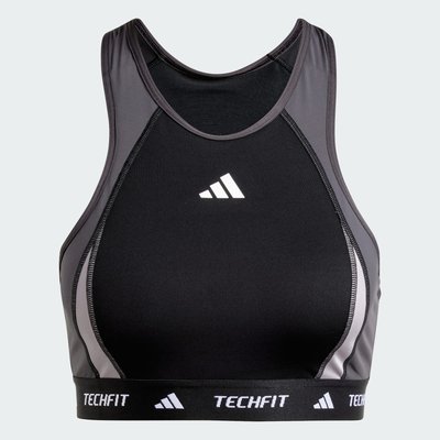 Brassière TECHFIT Colorblock col montant Maintien moyen adidas Performance