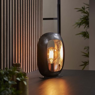 Lampe noire avec cadre épais 30 cm RALF PIER IMPORT
