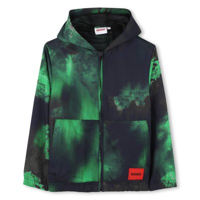 Coupe-vent imprimé à capuche HUGO KIDSWEAR