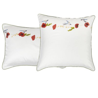 Taie d'oreiller Céleste - Soie et satin de coton TRADITION DES VOSGES