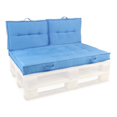 Ensemble coussins pour palette matelassés, CUZCO OVIALA