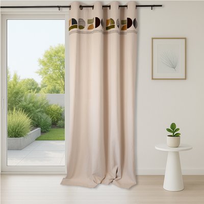 Rideau design en coton lavé SUD ETOFFE