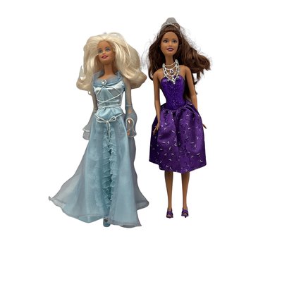 Lot de 2 Barbie Princesses - Bon état MATTEL