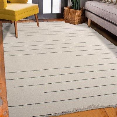 Tapis salon et chambre fait main en laine motif simple NIMBUS UN AMOUR DE TAPIS