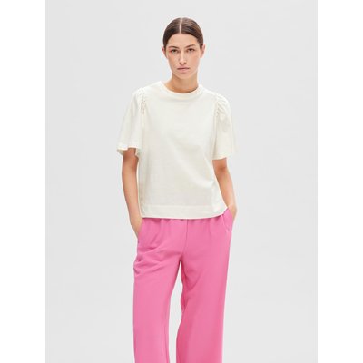 À volants en cotton T-Shirt SELECTED FEMME