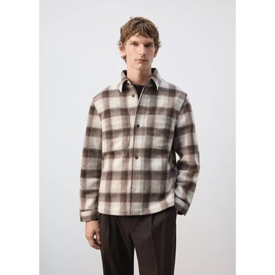Surchemise flanelle carreaux MANGO MAN