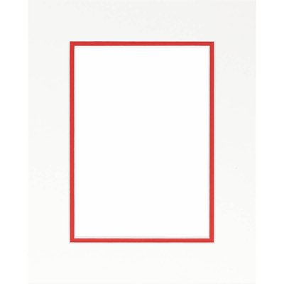 Passe-partout Double Rouge Format 40x50 Cm Ouverture 30x40 Cm CEANOTHE