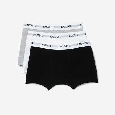 Lot de 3 boxers courts coton LACOSTE