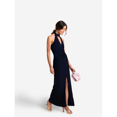 Robe midi dos nu avec drapé THE-ARE