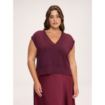 Gilet à col en V FIORELLA RUBINO