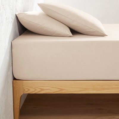 Drap housse uni polycoton, bonnet 32 cm, Scenario LA REDOUTE INTERIEURS