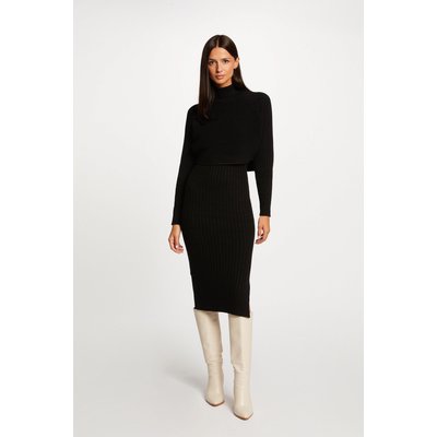 Robe pull noire moulante La Redoute
