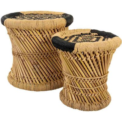 tabouret bambou naturel et  style artisanal élégant RECOLLECTION