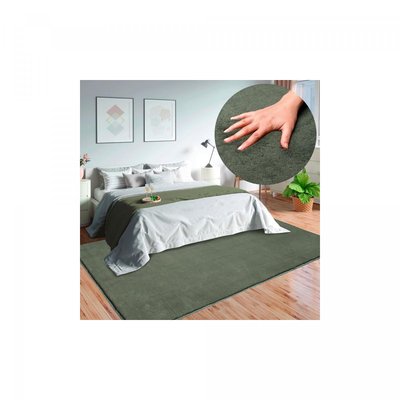 Tapis salon LAVABLE, soft et soyeux, tapis uni à l'aspect Shaggy UN AMOUR DE TAPIS