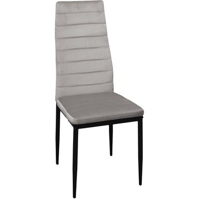 Chaise assise en velours Victor Taupe CMP