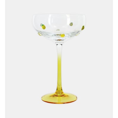 Lot de 4 coupes à champagne 27cl en verre, CITRON NOVASTYL