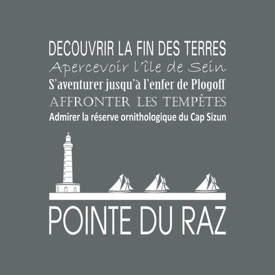 Tableau Mural Pointe Du Raz RÉGIONALISME CEANOTHE