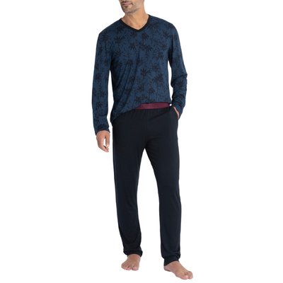 Ensemble pyjama long en coton et lyocell à carreaux BAMBOO IMPETUS