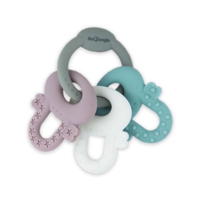 Clés Silicone Gris/Blanc/Bleu/Rose BO JUNGLE