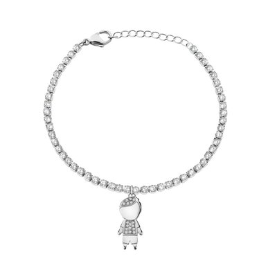 Bracelet en laiton et cristal CALINOU