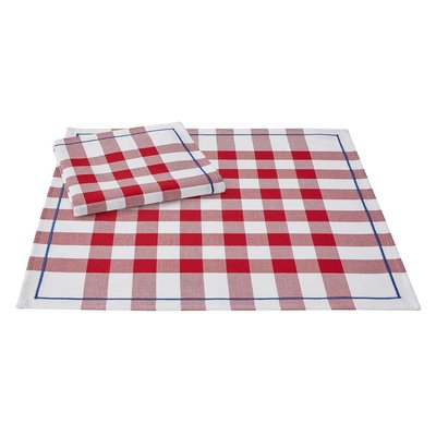 Lot de 2 serviettes en Coton, BISTROT FRANÇAIS LE JACQUARD FRANCAIS