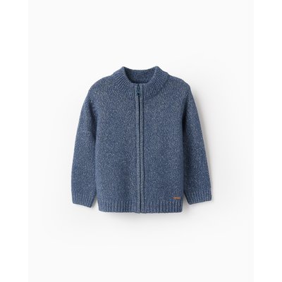 Gilet Cardigan knit tricoté, avec fermeture à glissière NOVEAUX NATURE ZIPPY