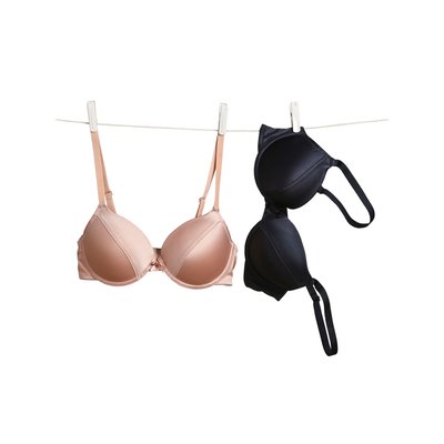 lot de 2 soutien-gorge en microfibre satinée grossesse et allaitement VERTBAUDET