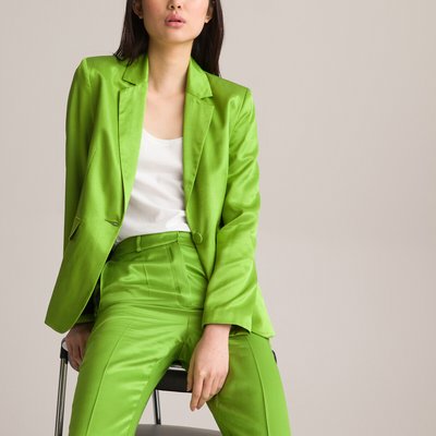 Blazer entallada de satén LA REDOUTE COLLECTIONS