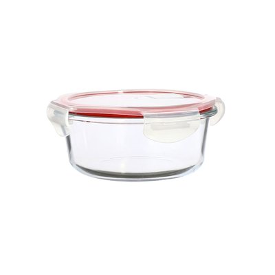 Boîte hermétique ronde 640 ml en verre, CLÉMENTINE MENASTYL
