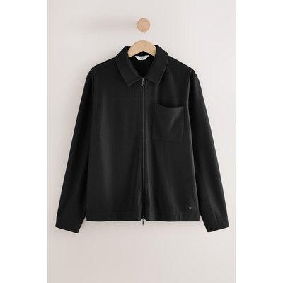 Veste-chemise zippée effet plissé NEXT