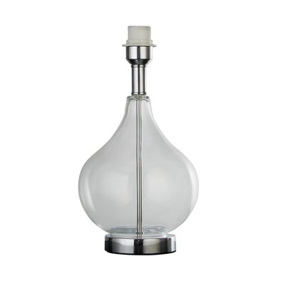 Chrome Glass Lamp Base SO'HOME