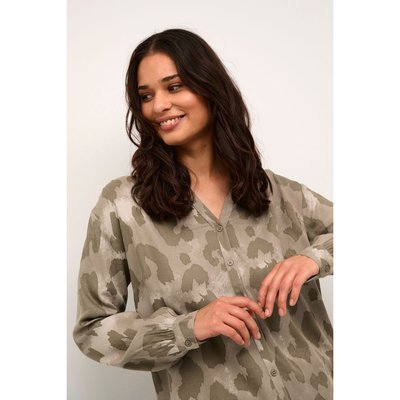 Chemise BPursula Col en V Boutons KAFFE