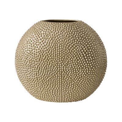 Vase céramique déco texturé doré 35 cm - SILA CAMIF