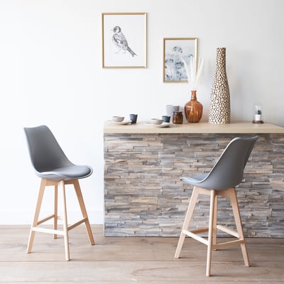 Lot de 2 tabourets scandinaves, SVEN HAPPY GARDEN