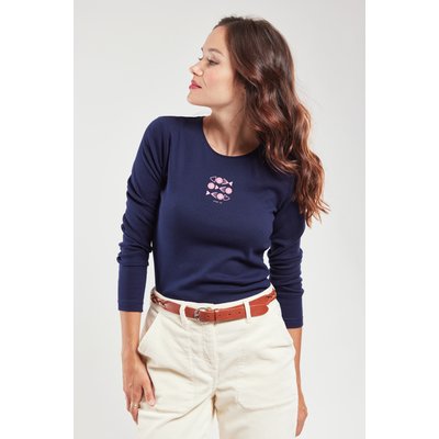 T-shirt manches longues imprimé en coton ARMOR-LUX