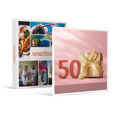 Joyeux anniversaire ! Pour les 50 ans d'une femme - SMARTBOX - Coffret Cadeau Multi-thèmes SMARTBOX