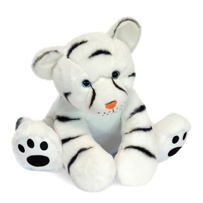 Peluche bébé tigre blanc 35 cm HISTOIRE D'OURS