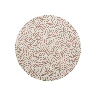 Tapis protège sol rond feuille LEAVES - SEA SHELL TODDLEKIND