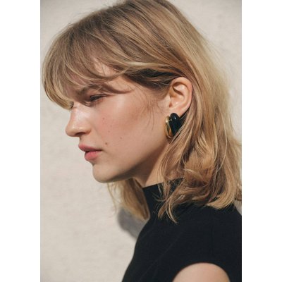 Boucles d'oreilles résine combinées MANGO