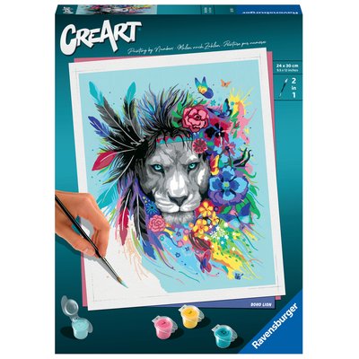 Creart - 24x30 cm - boho lion RAVENSBURGER